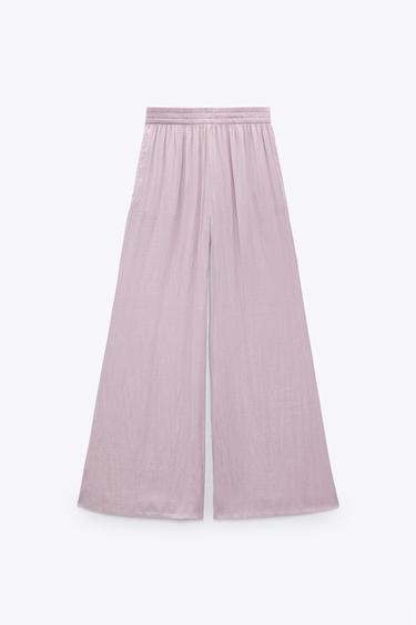 wide leg trousers zara
