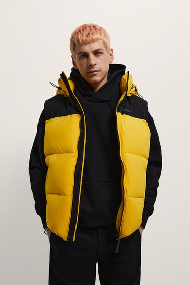 veste sans manche a capuche homme