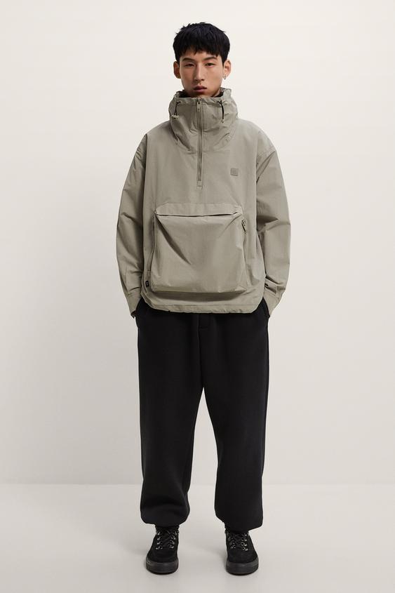 カンガルーポケット テクニカルパーカ Zara Japan 日本 カンガルーポケット テクニカルパーカ Zara Japan 日本