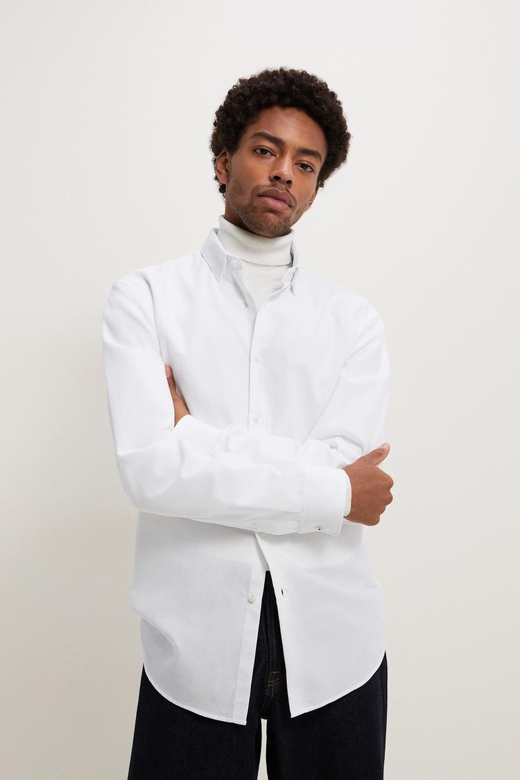 Hemd Mit Strukturmuster Easy Care Zara Deutschland Germany