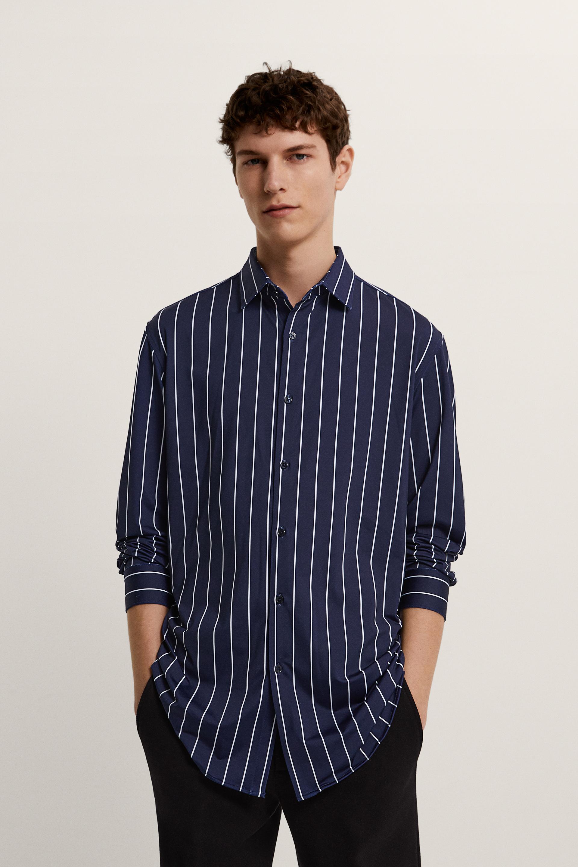 ストライプ ストレッチシャツ Zara Japan 日本 ストライプ ストレッチシャツ Zara Japan 日本