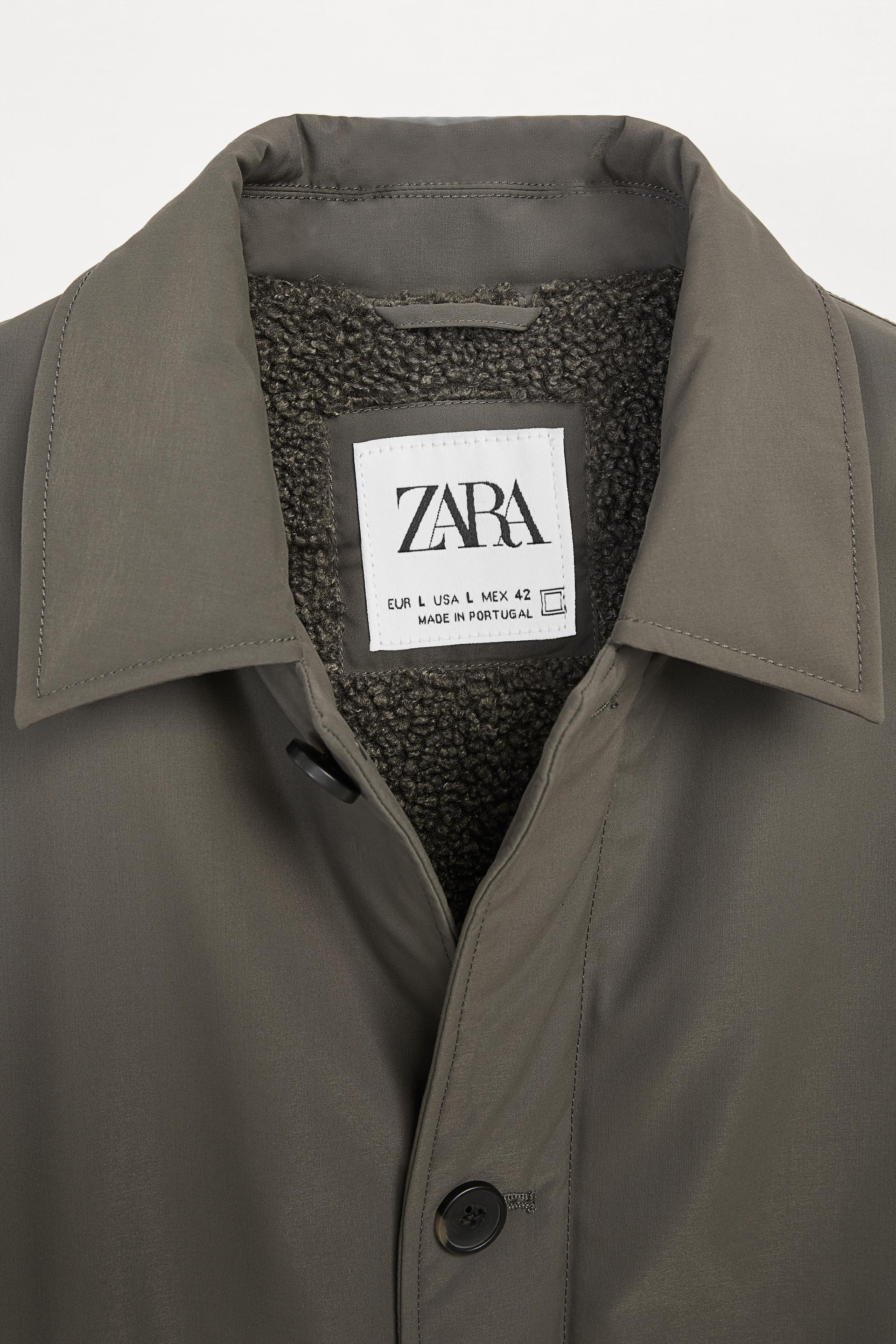 Zara KONTRAST SUNİ YÜNLÜ TRENÇKOT 10 Zara KONTRAST SUNİ YÜNLÜ TRENÇKOT 11