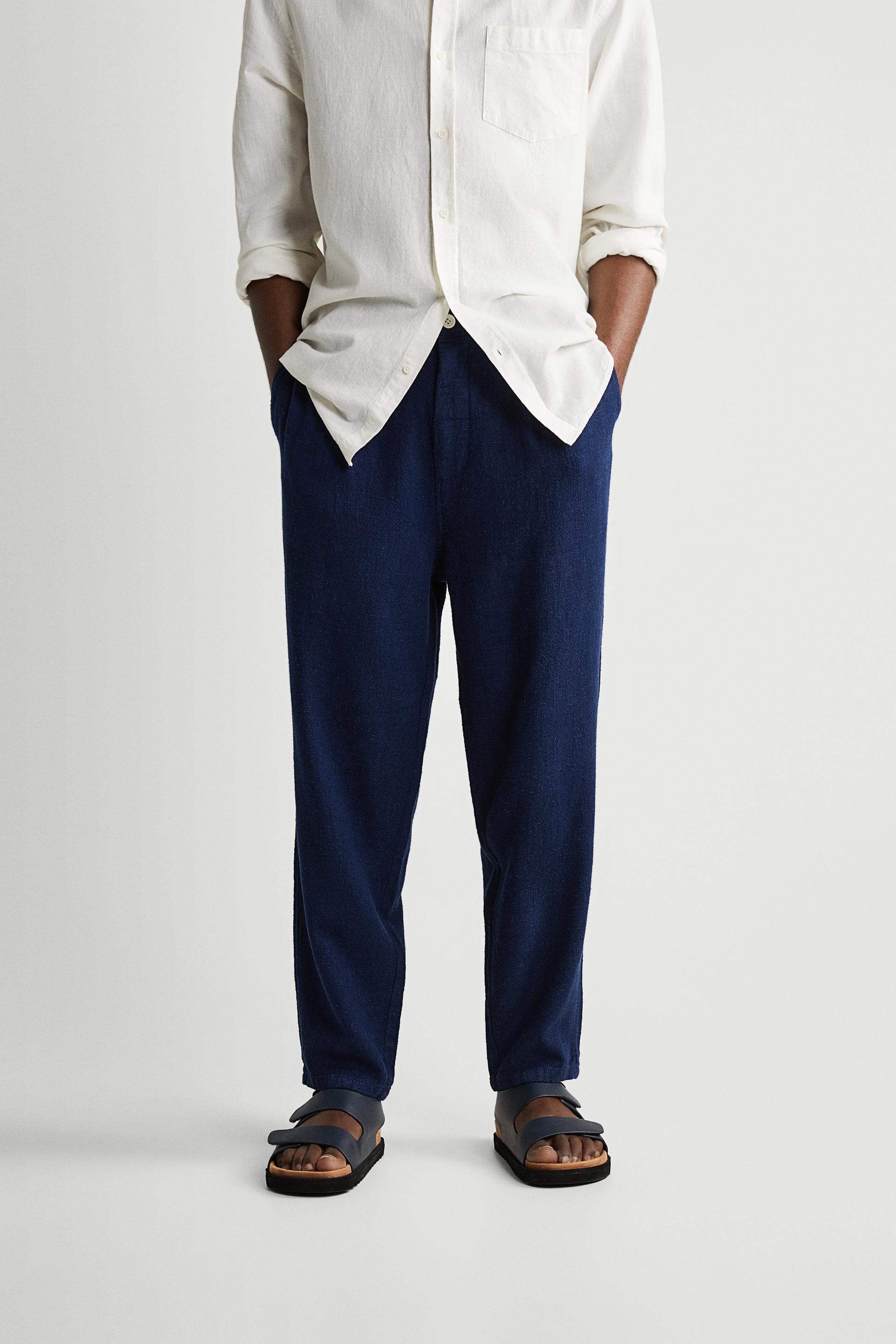 リネン ビスコース プリーツパンツ Zara Japan 日本 リネン ビスコース プリーツパンツ Zara Japan 日本
