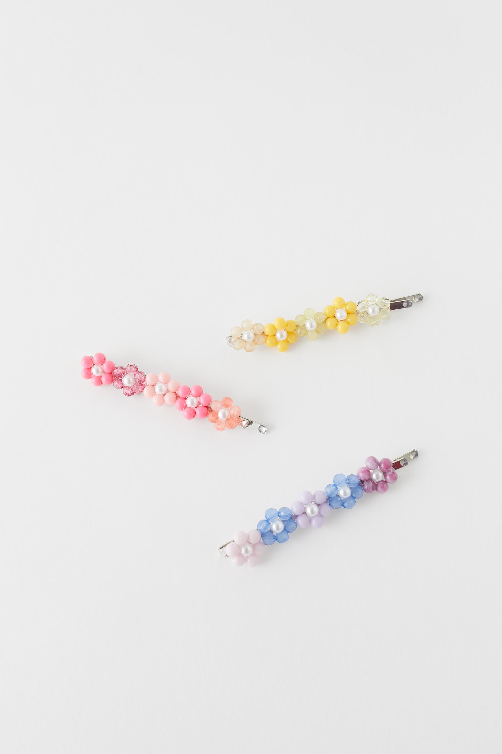 デイジー ヘアクリップ X 3 セット Zara Japan 日本 デイジー ヘアクリップ X 3 セット Zara Japan 日本
