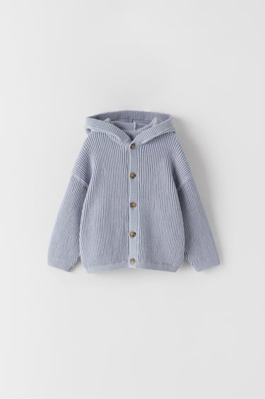 Kueza Baby /& Toddler Boys Knitwear EXPLR Embroidered Button-Down Grey V Neck Cardigan 6mths-5yrs 100/% Cotton