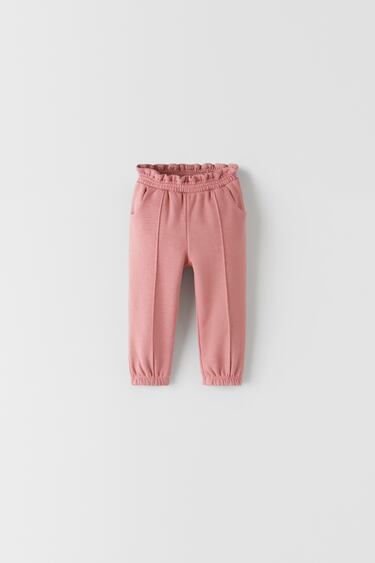 PLUSH TROUSERS WITH SEAM DETAIL