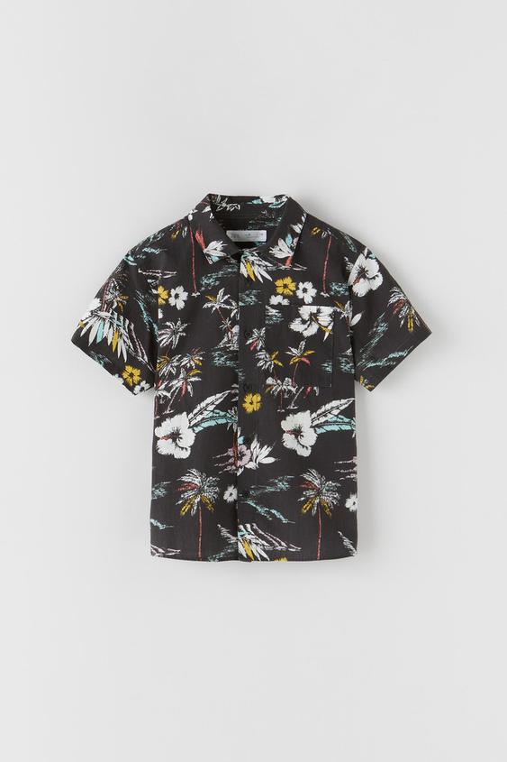 Zara tropical shirt clearance