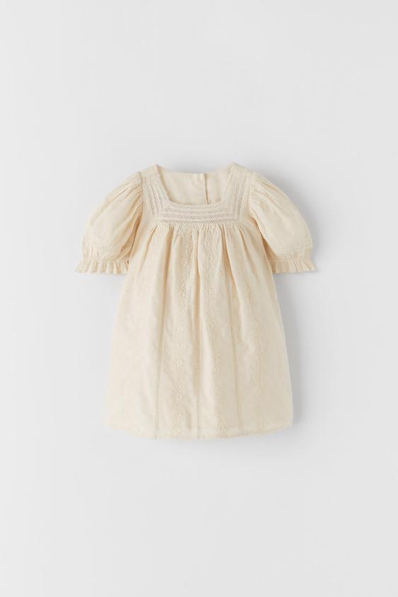 エンブロイダリー パフスリーブ ワンピース Zara Japan 日本