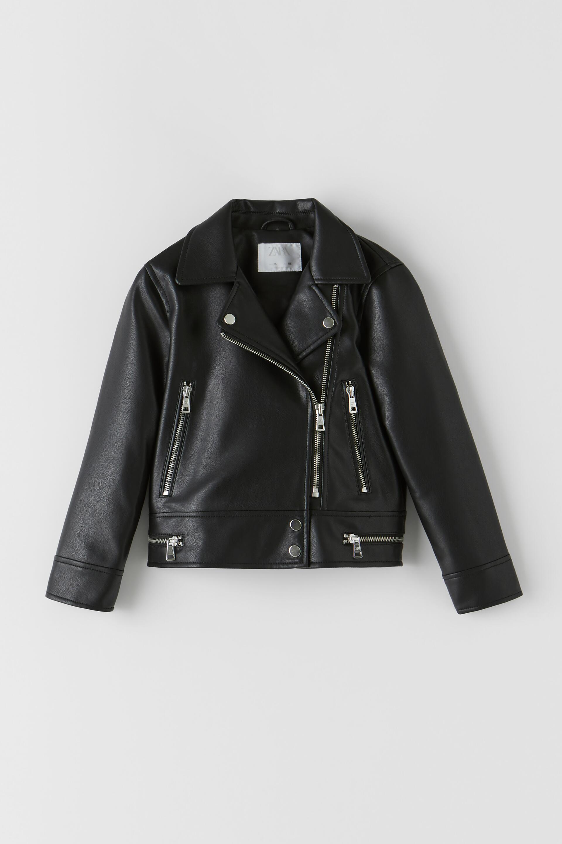 Faux Leather Biker Jacket Black Zara Turkey Faux Leather Biker Jacket Black Zara Turkey
