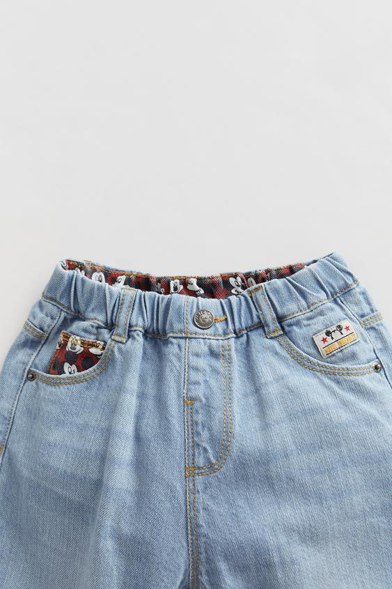 ミッキーマウス C ディズニー デニムパンツ Zara Japan 日本 ミッキーマウス C ディズニー デニムパンツ Zara Japan 日本