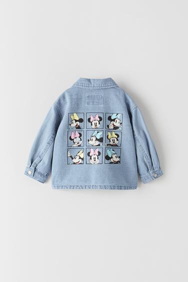ミニーマウス C ディズニー デニムシャツジャケット Zara Japan 日本 ミニーマウス C ディズニー デニムシャツジャケット Zara Japan 日本