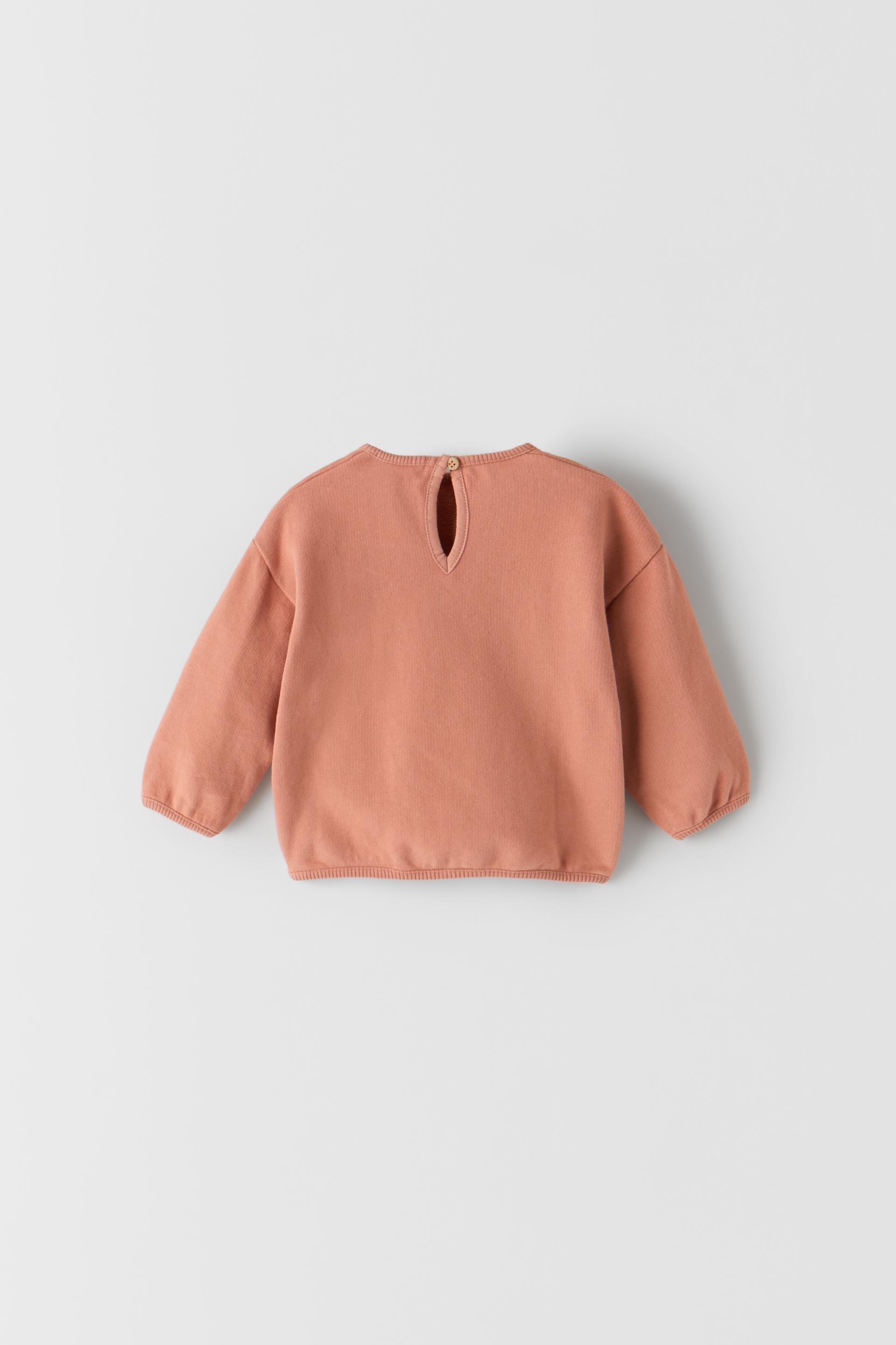 zara slogan sweatshirt