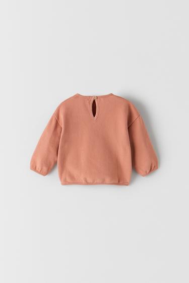 zara slogan sweatshirt
