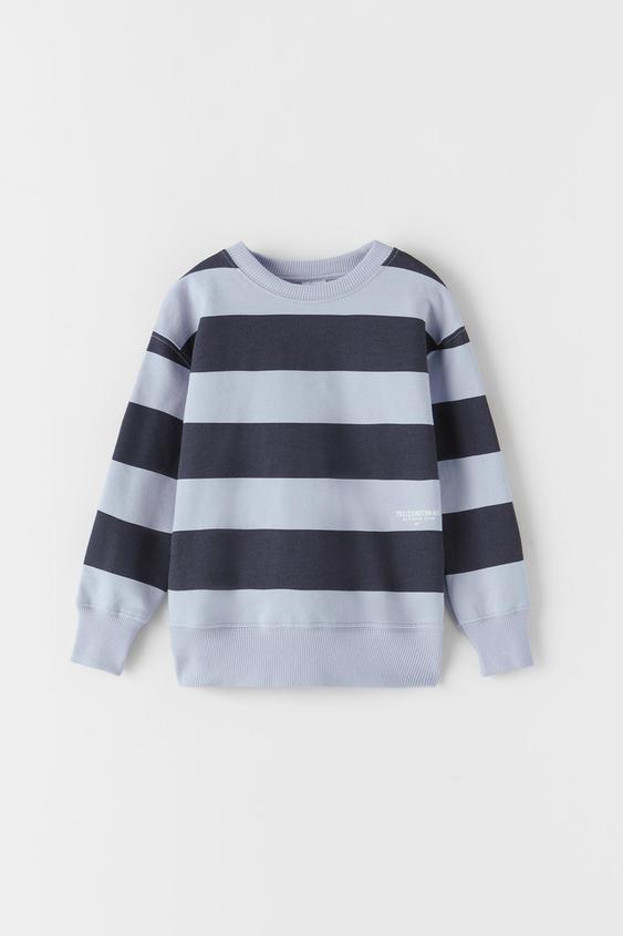 Zara striped sweatshirt clearance