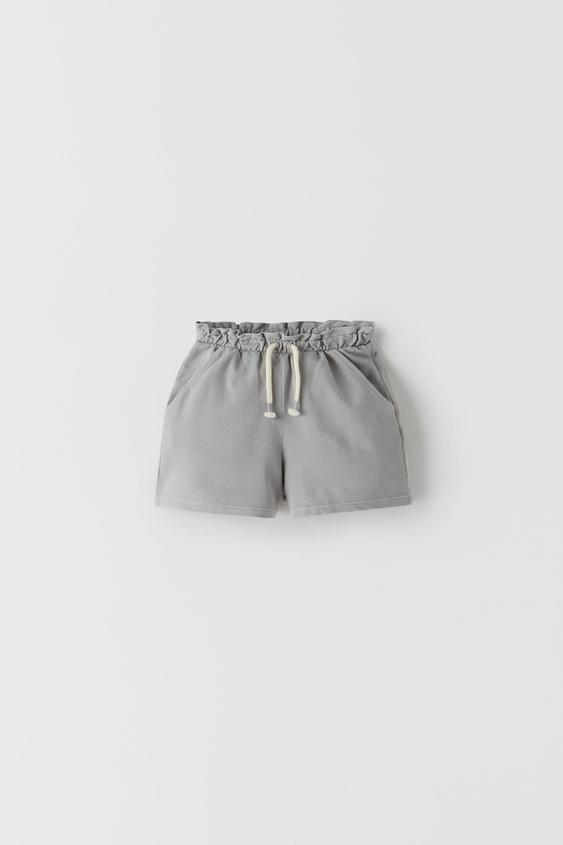 PLUSH JERSEY BERMUDA SHORTS - Grey 