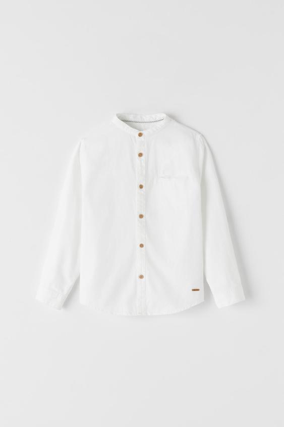 CAMISA ESTRUCTURA - Blanco | ZARA España