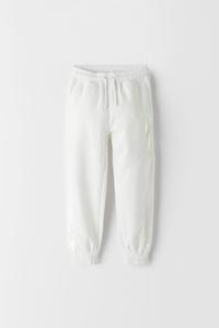 CALÇAS DE MOLETOM JOGGING - Cru | ZARA Brasil