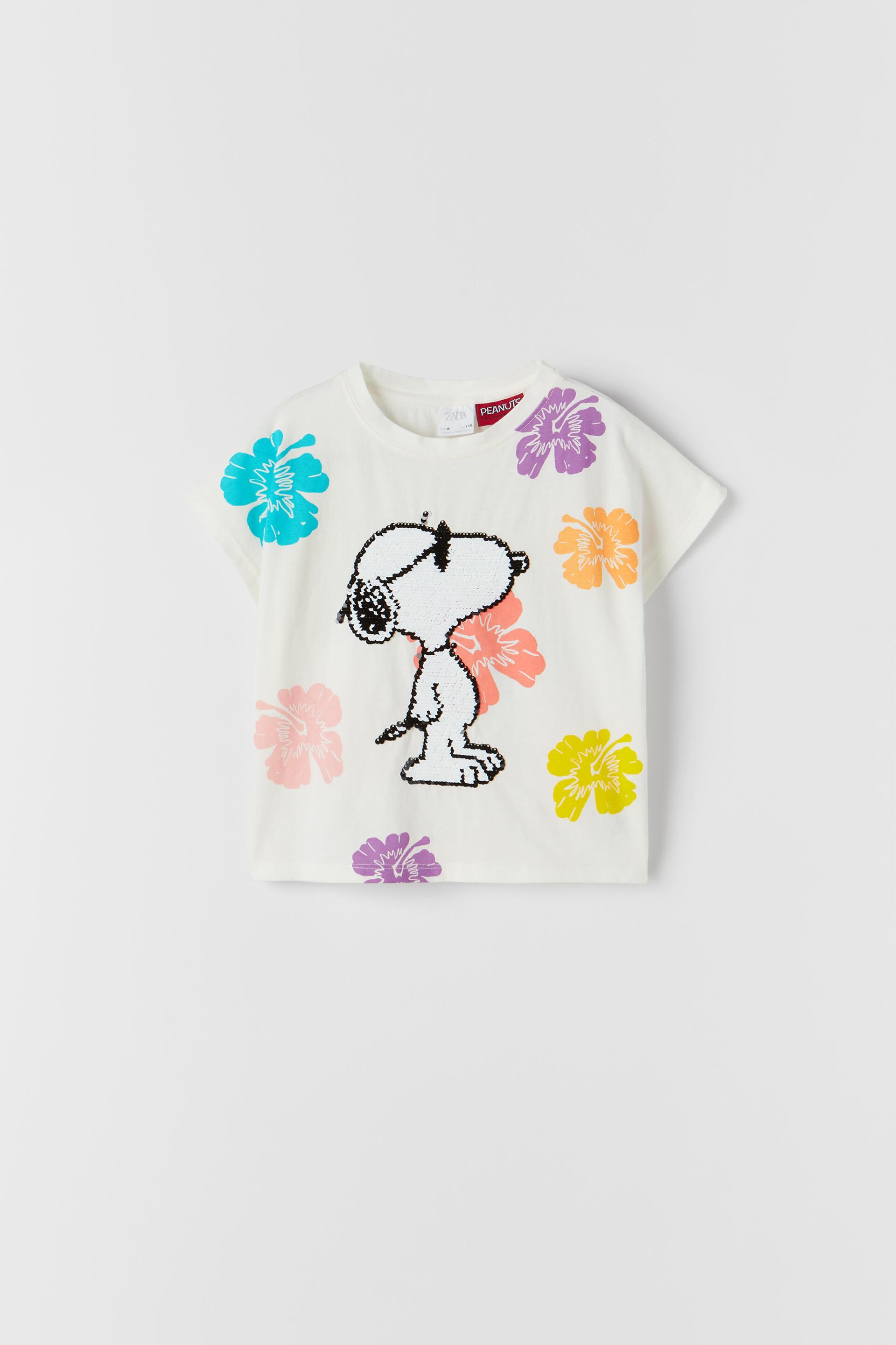 Camiseta snoopy zara mujer clearance