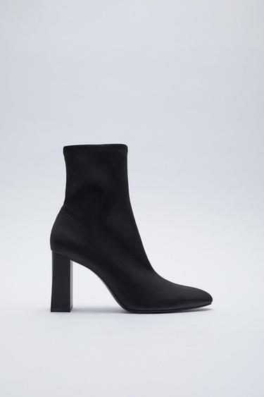 zara black boots womens