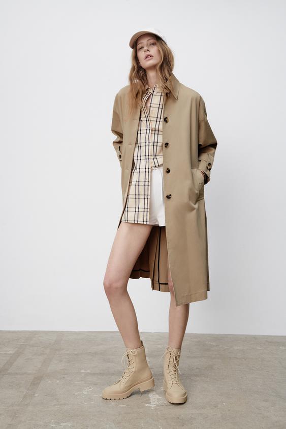 zara chunky lace up boots