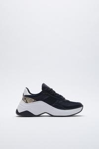 black trainers zara
