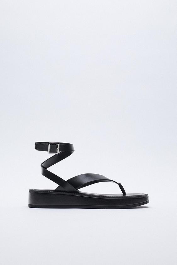 zara flip flop sandals