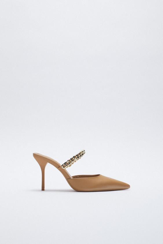 HIGH-HEEL SHOES WITH POINTED TOE AND 