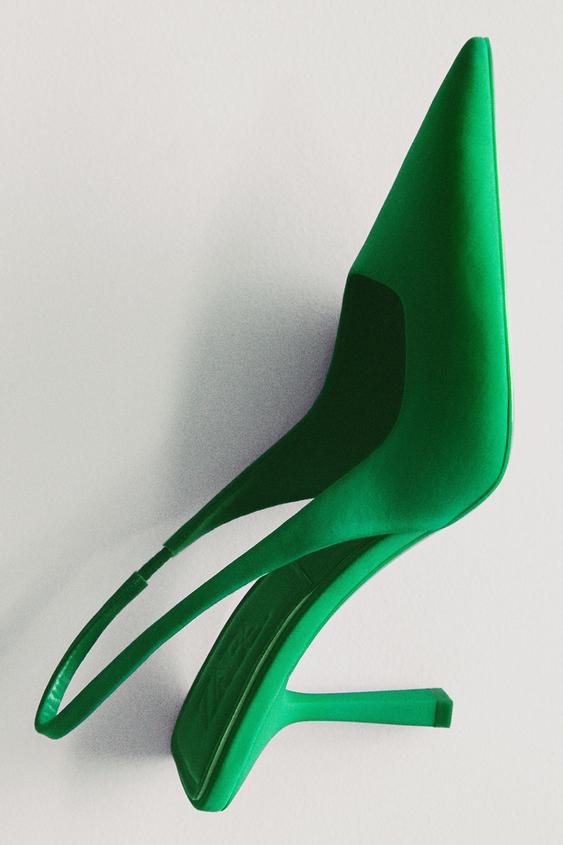 zara plastic heels