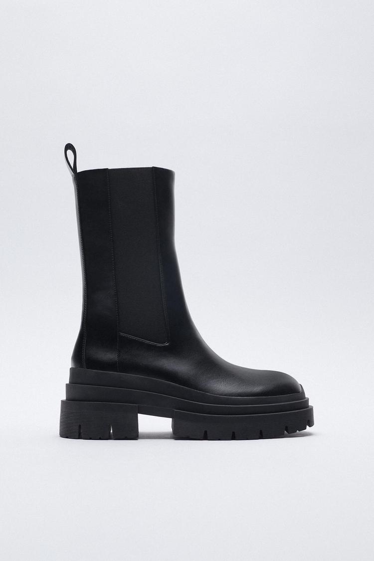 BOTÍN PLANO SUELA TRACK - Negro | ZARA Argentina