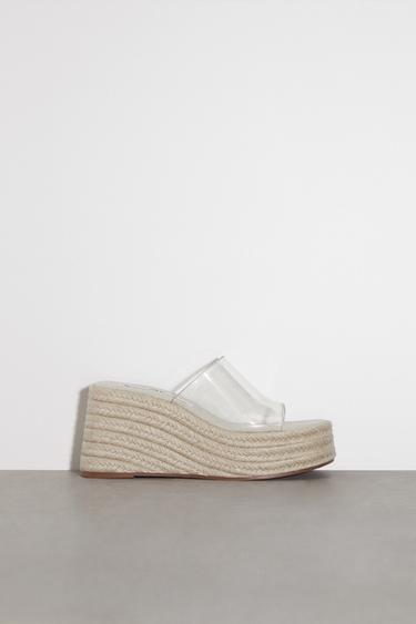 Zara clear wedges clearance