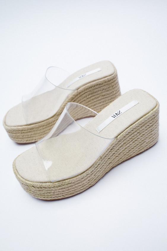 CUÑA YUTE VINILO - Transparente | ZARA Chile