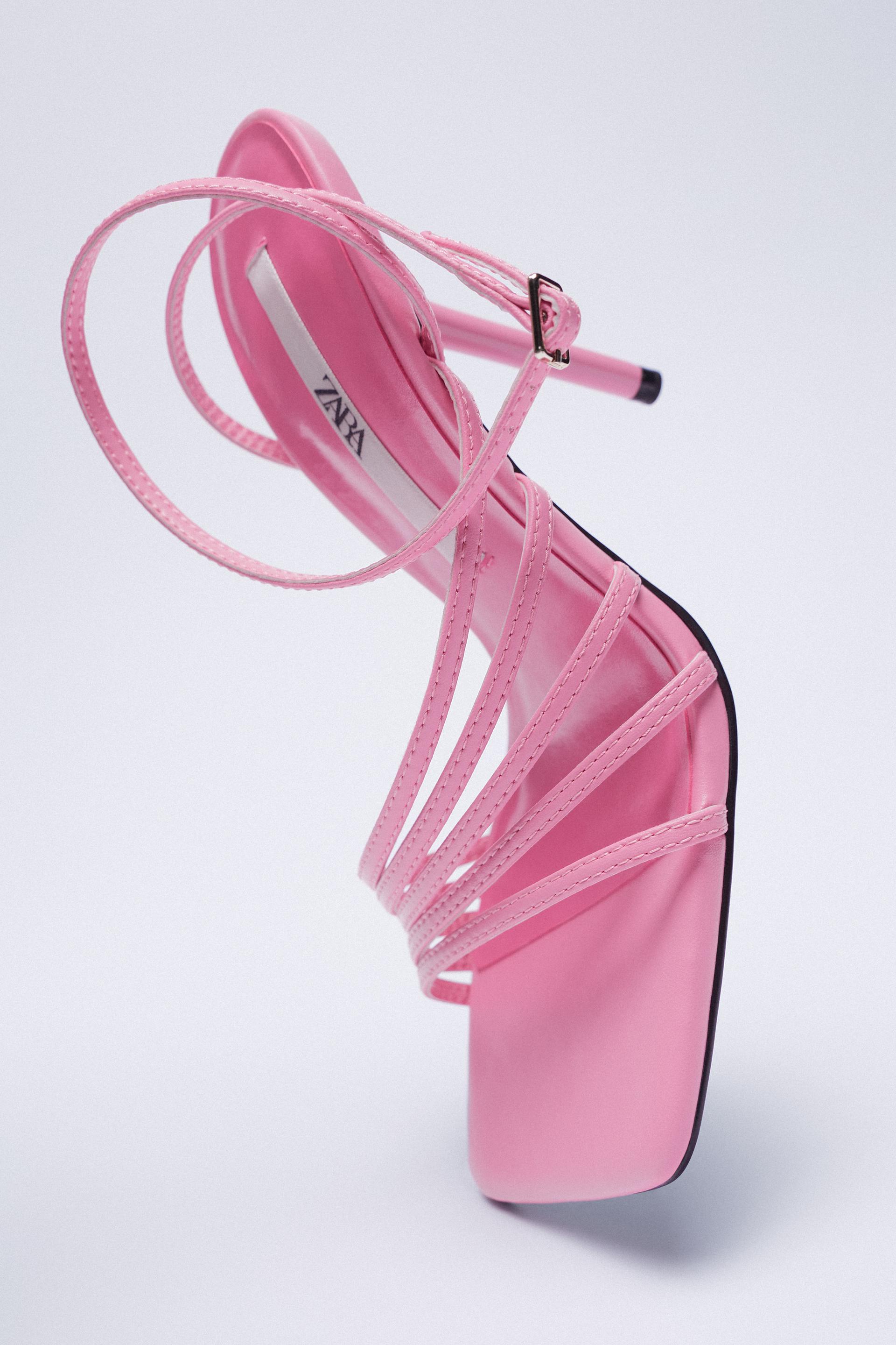 HIGH-HEEL SANDALS WITH THIN STRAPS 