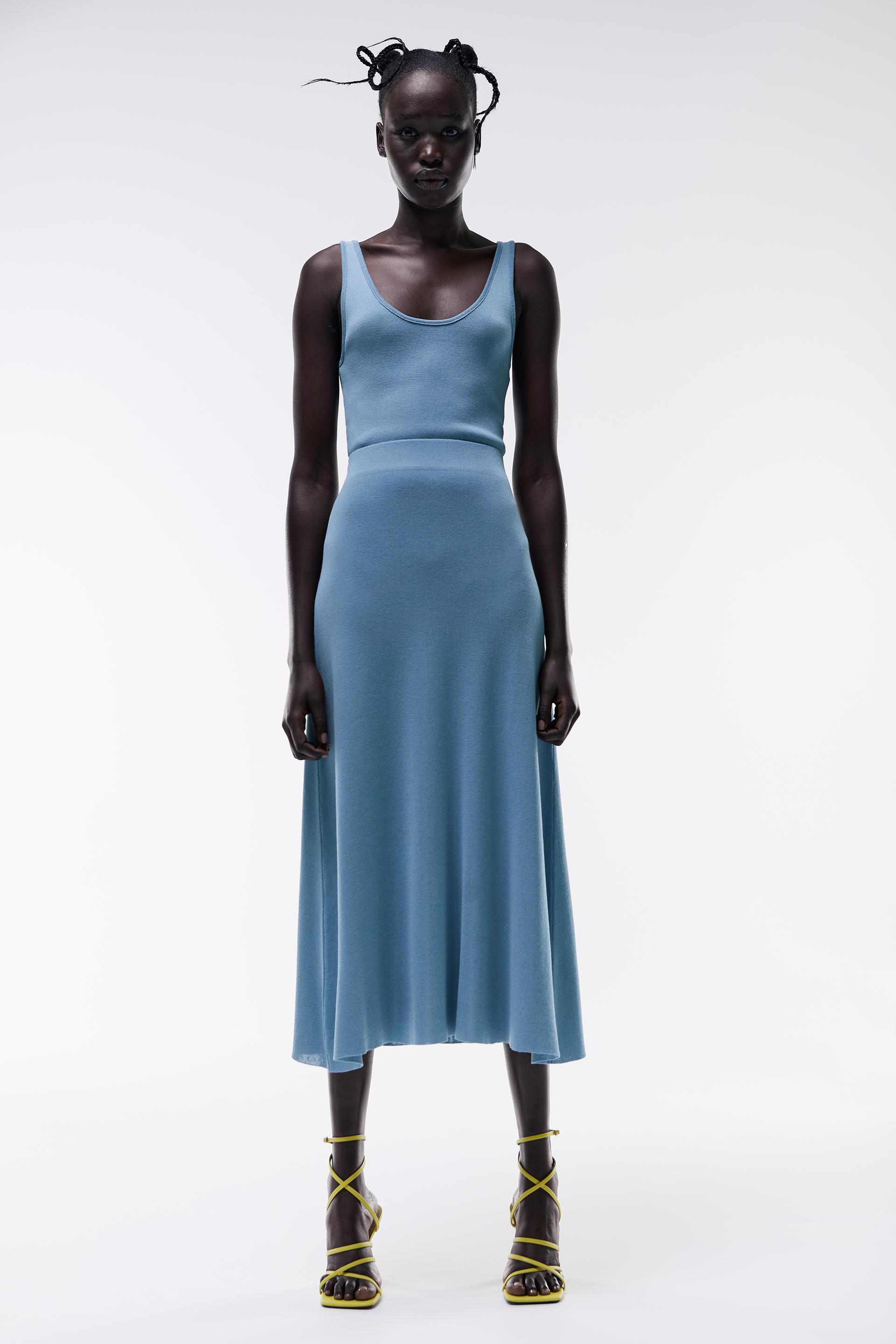 zara yellow block heels