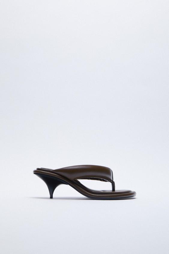 quilted sandal heel