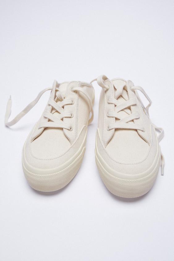 スヌーピー ミュールスニーカー ホワイト Zara Japan 日本 スヌーピー ミュールスニーカー ホワイト Zara Japan 日本