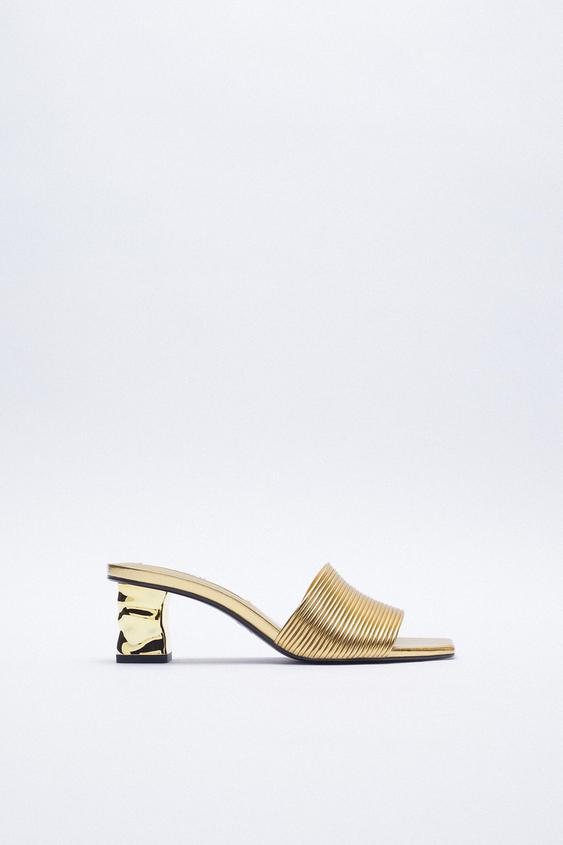Zara gold sandals clearance