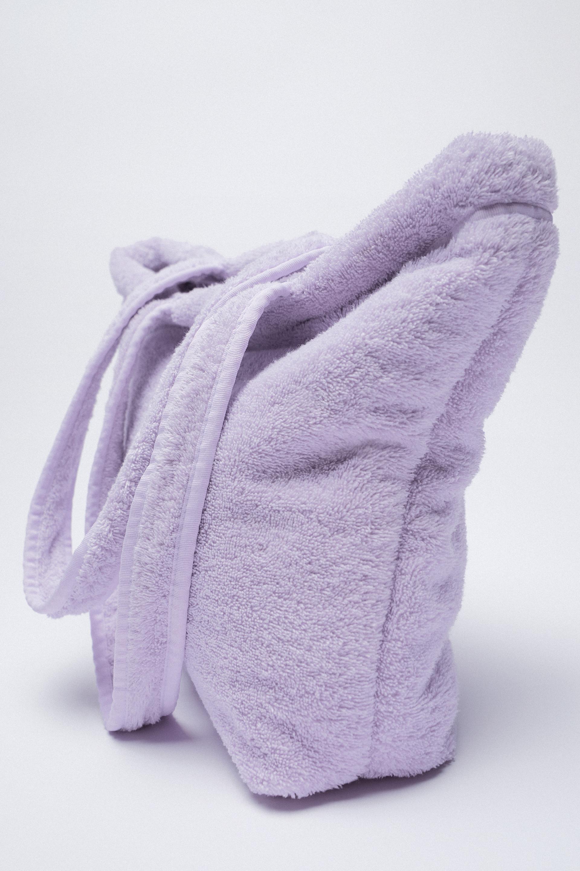 Terrycloth large tote bag zara Clearance