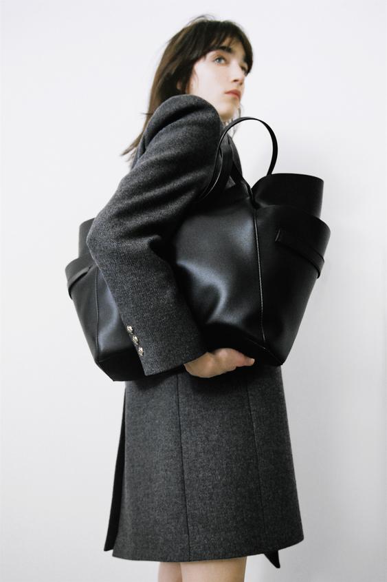 サイドポケット トートバッグ Zara Japan 日本 サイドポケット トートバッグ Zara Japan 日本