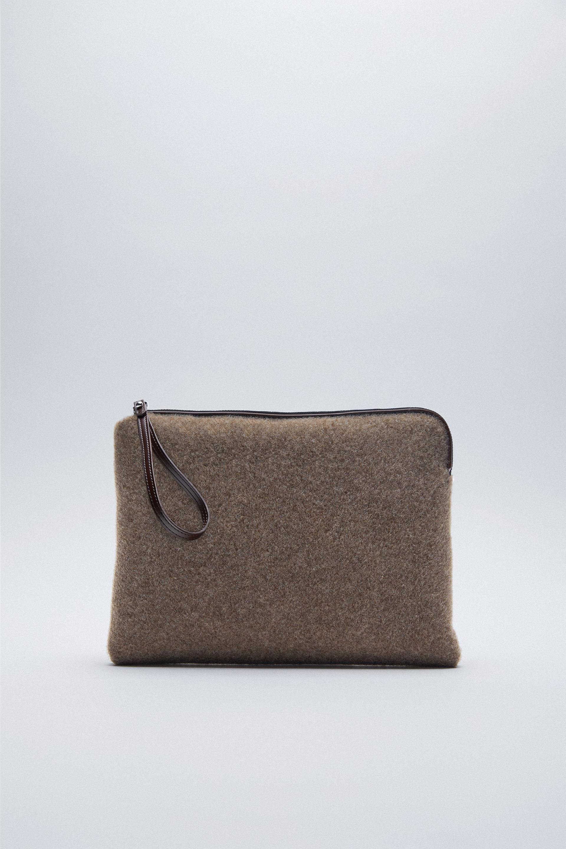 Zara felt clutch Clearance