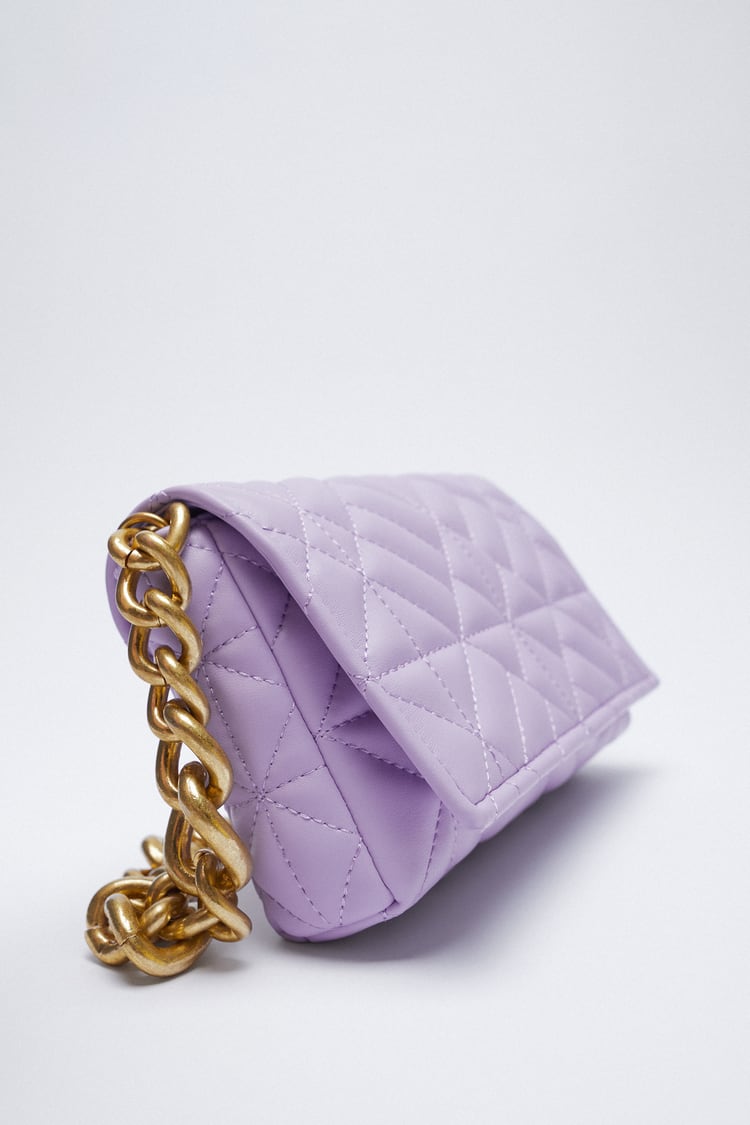 Image 1 of QUILTED SHOULDER BAG WITH CHAIN from Zara