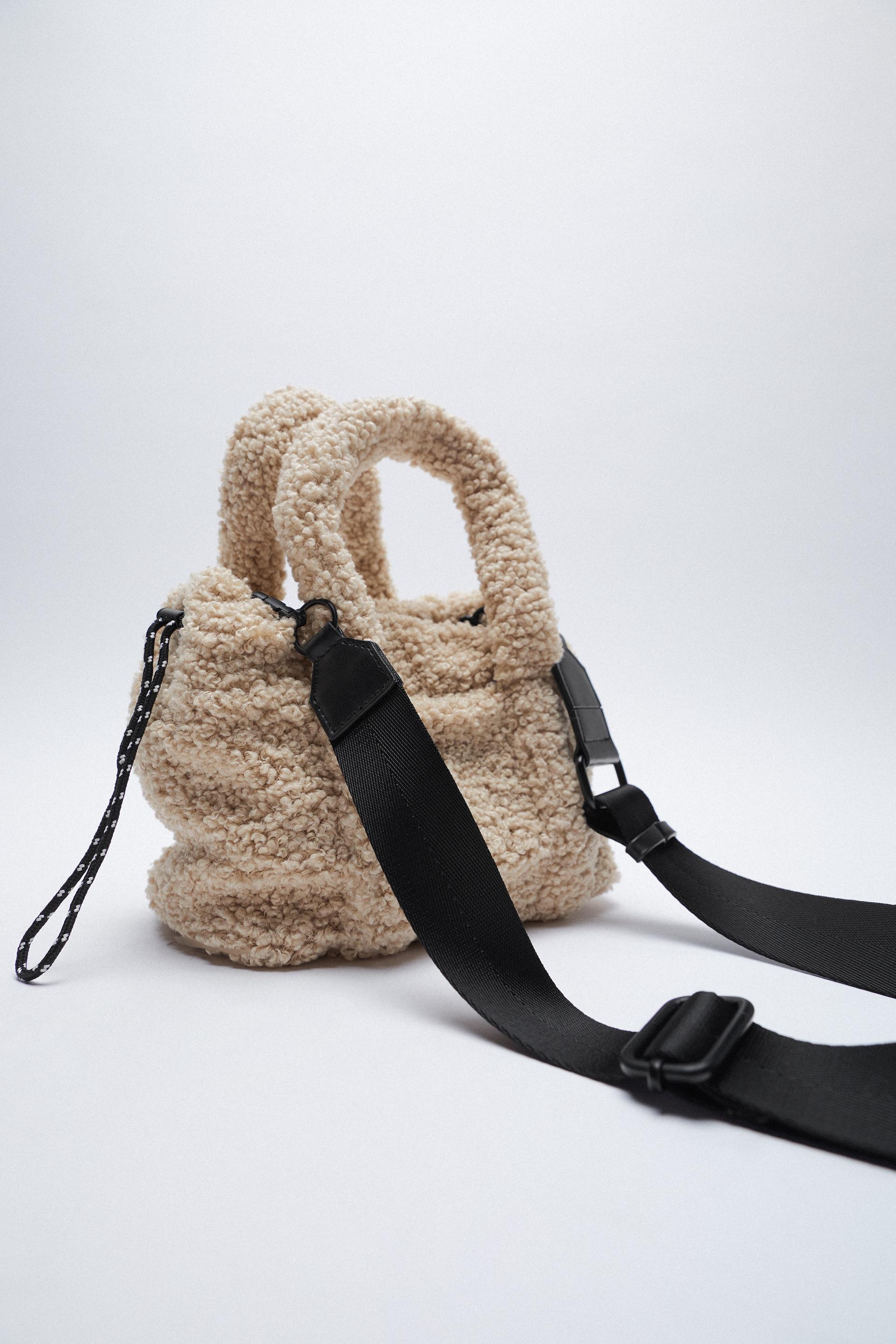 Zara fleece mini tote Clearance