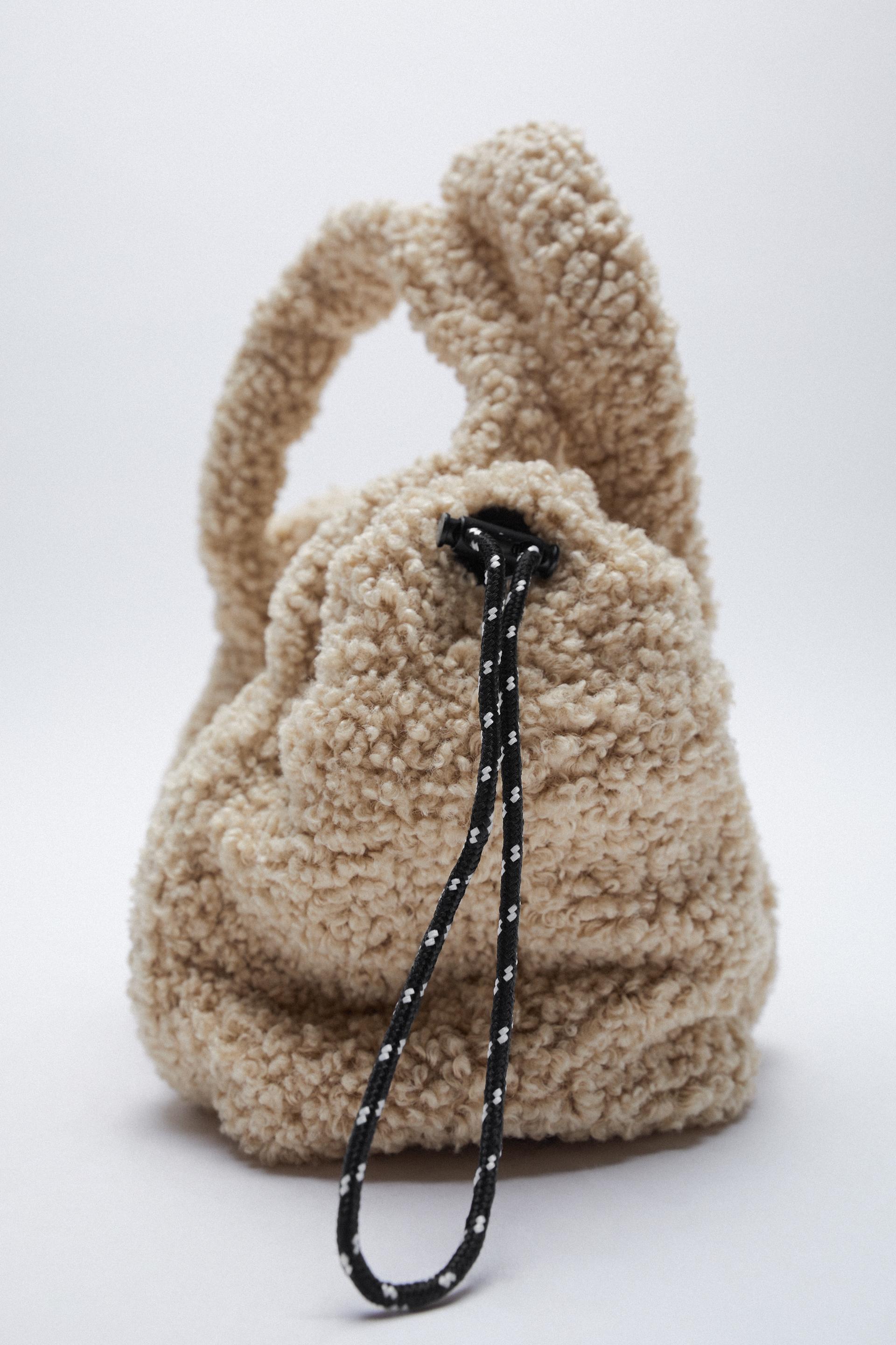 Zara fleece mini tote Clearance