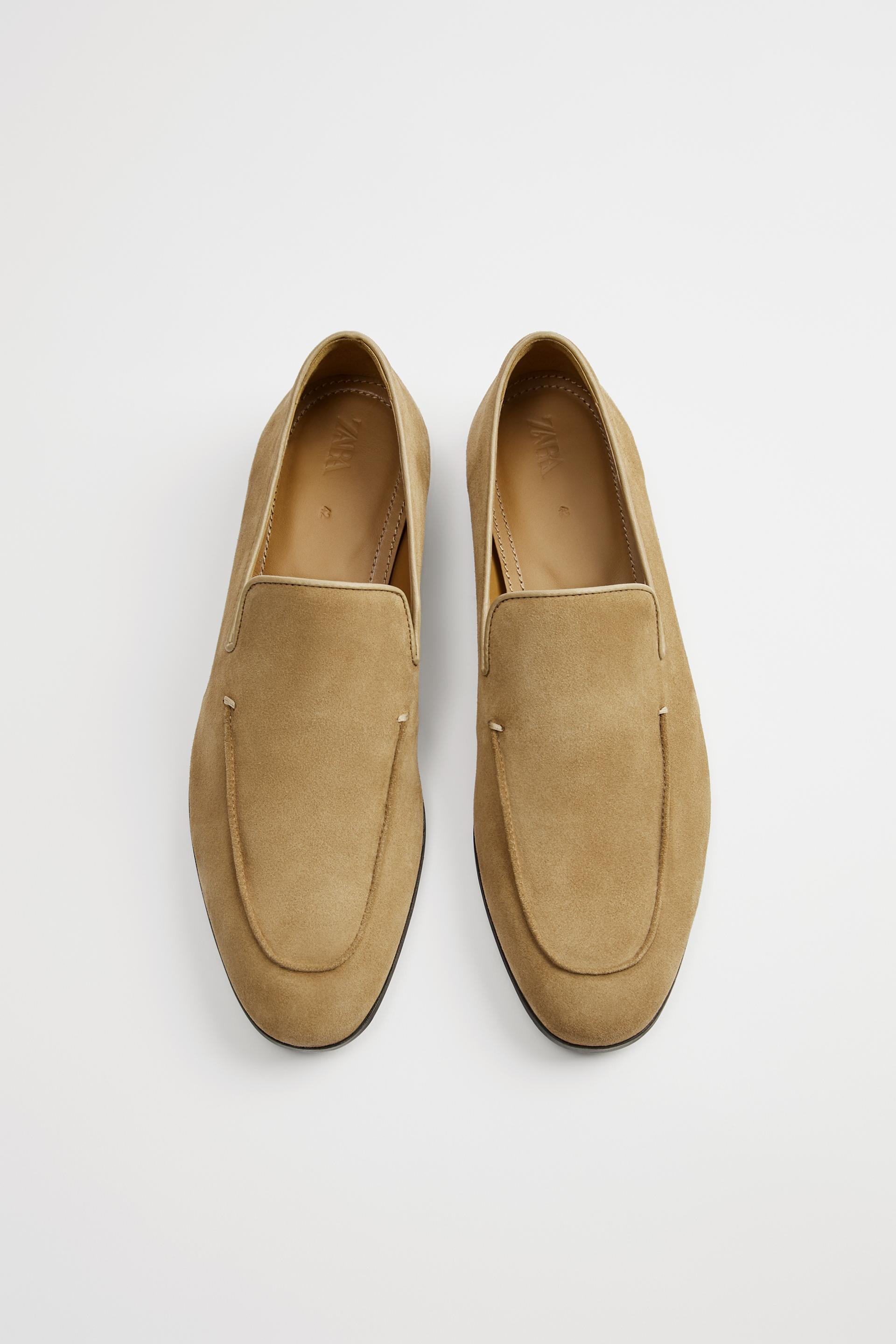 Soft leather loafers zara Sale