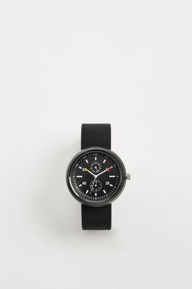 WATCH WITH RUBBERISED STRAP