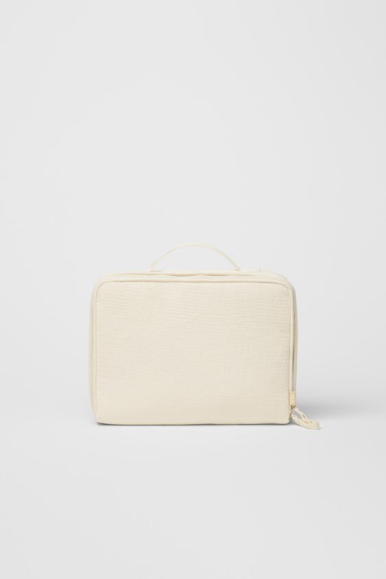 SAC DE MATERNITÉ RAYURES LIN - Marron / Taupe | ZARA France