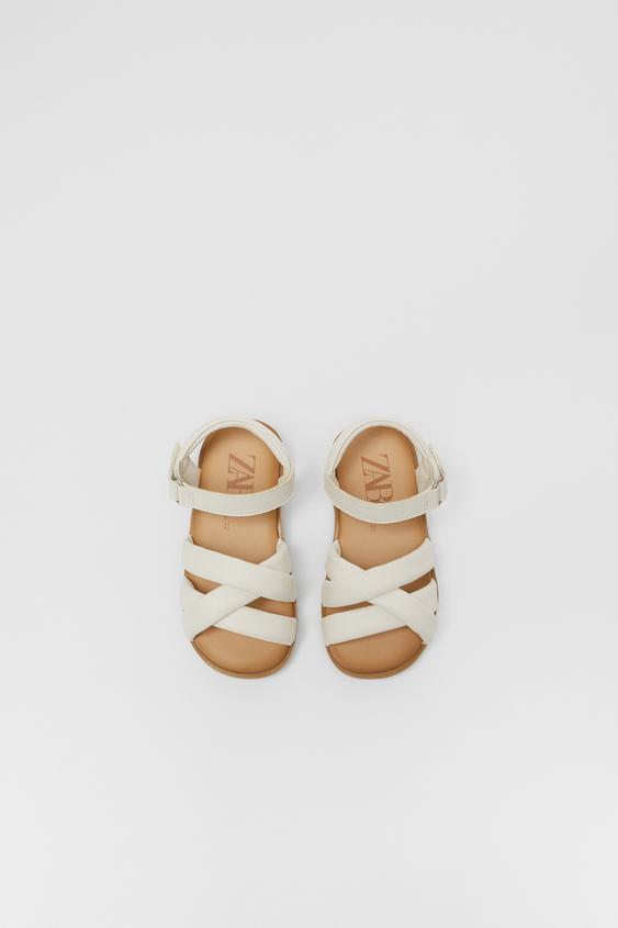 SANDÁLIA ACOLCHOADA - Branco | ZARA Brasil