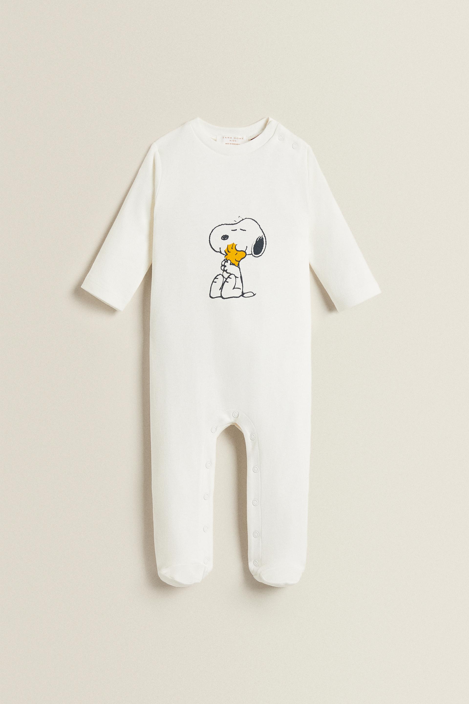 スヌーピーコットン ロンパースセット Zara Japan 日本