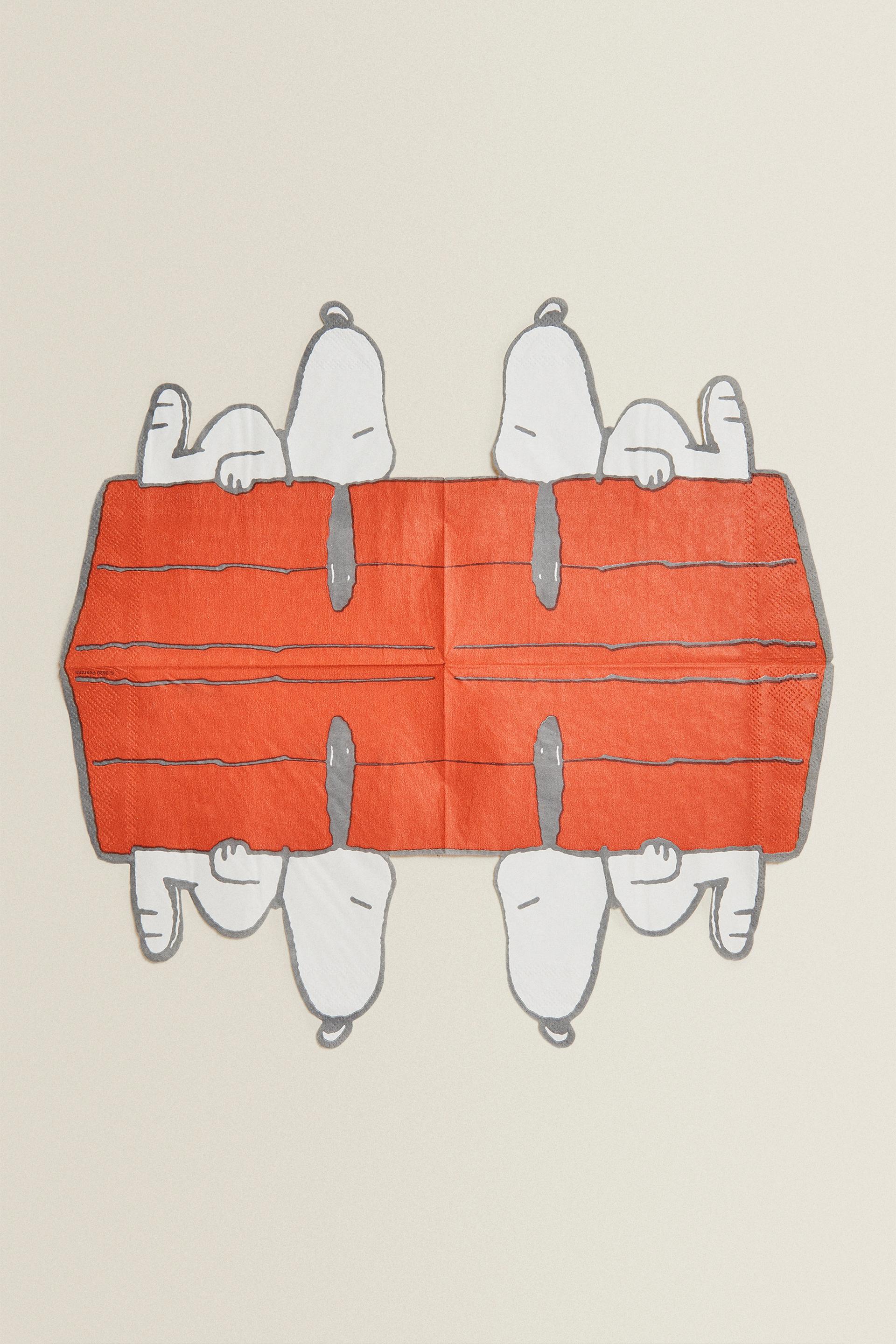 スヌーピー型ペーパーテーブルナプキン 枚セット Zara Japan 日本 スヌーピー型ペーパーテーブルナプキン 枚セット Zara Japan 日本