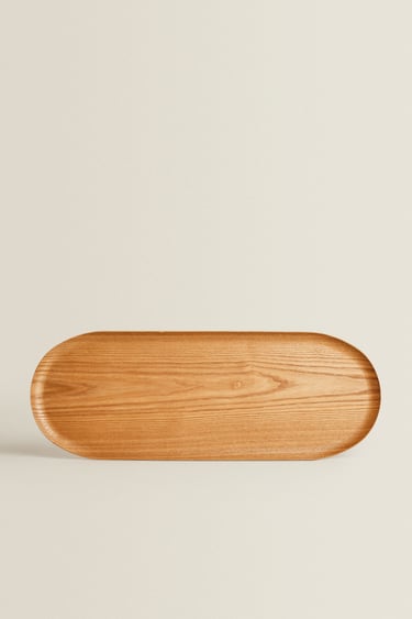 Image 0 of OVAL WOOD TRAY from Zara