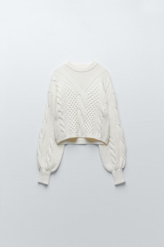 Open knit sweater zara clearance